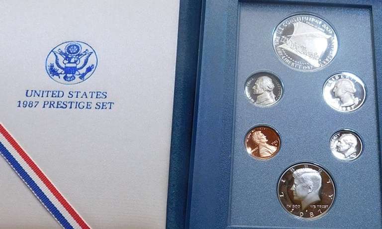 1987 Prestige Set, w/Silver PRF Dol