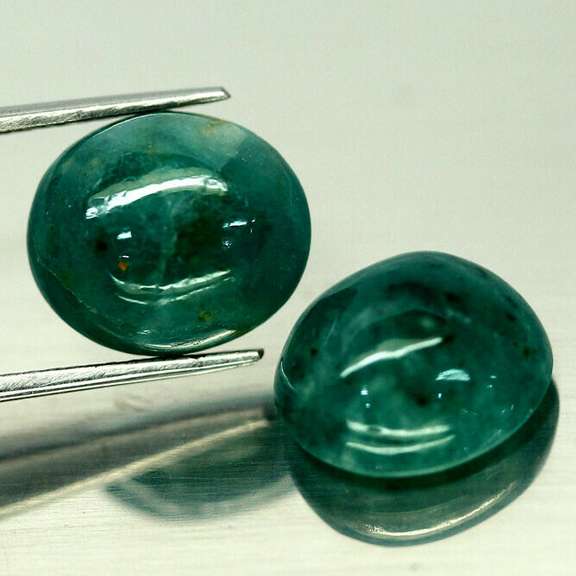 Gorgeous 7.26ct forest green Grandidierite pair