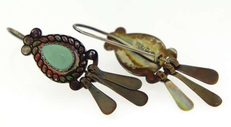 Sterling Silver Native American Earrings