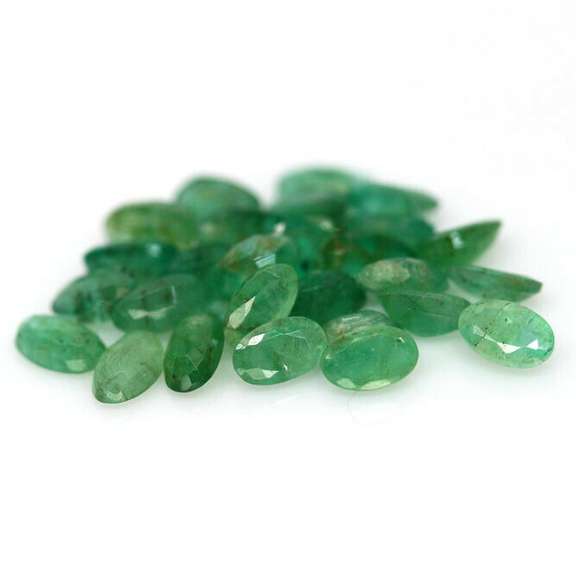 Beautiful 6.27ct 28 piece Zambian Emerald parcel