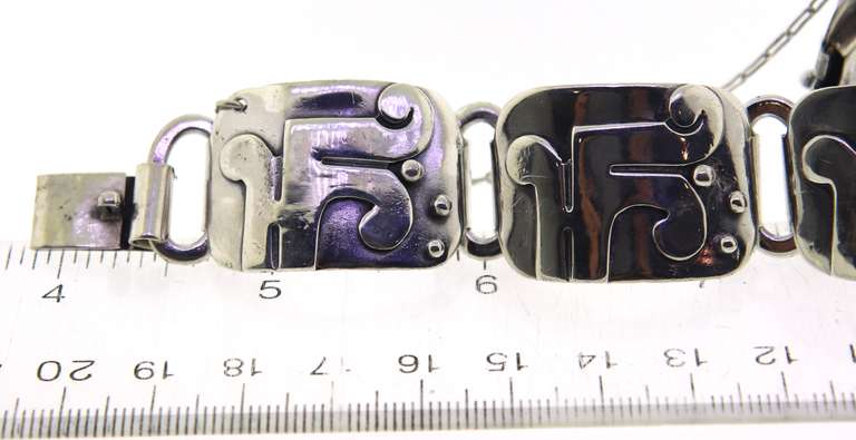 Sterling Silver Mexico Taco Victoria Bracelet