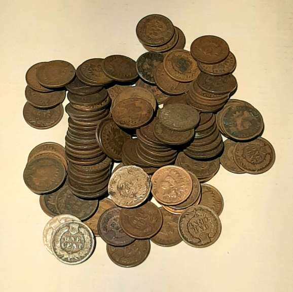 100 1890 1900 Era Indian Cents