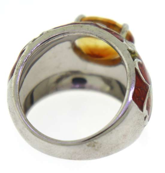 Sterling Silver India Multi Gemstone Ring
