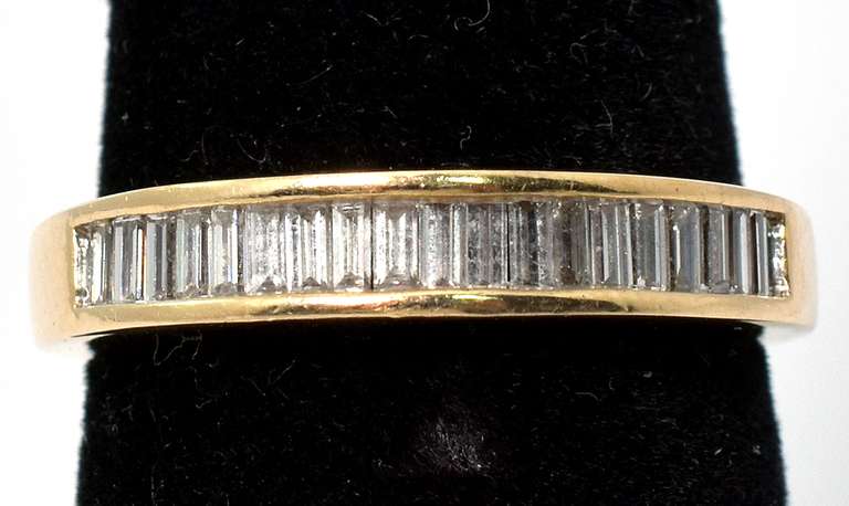 Flashy Diamond Band in 14KT Yellow Gold