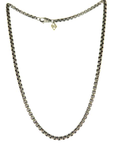 Chic Silver David Yurman Medium Box Link Chain