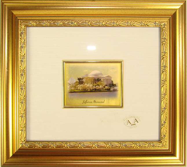 Italian Handcrafted Collectible Cert. Gold Leaf Scenery