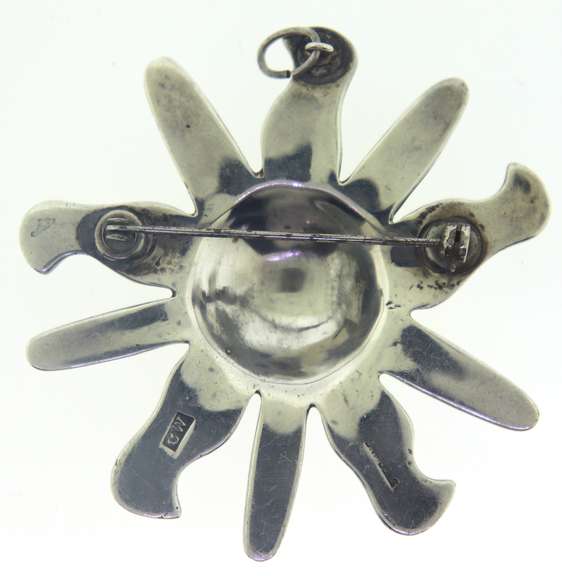 Sterling Silver Sun Pin/Pendant