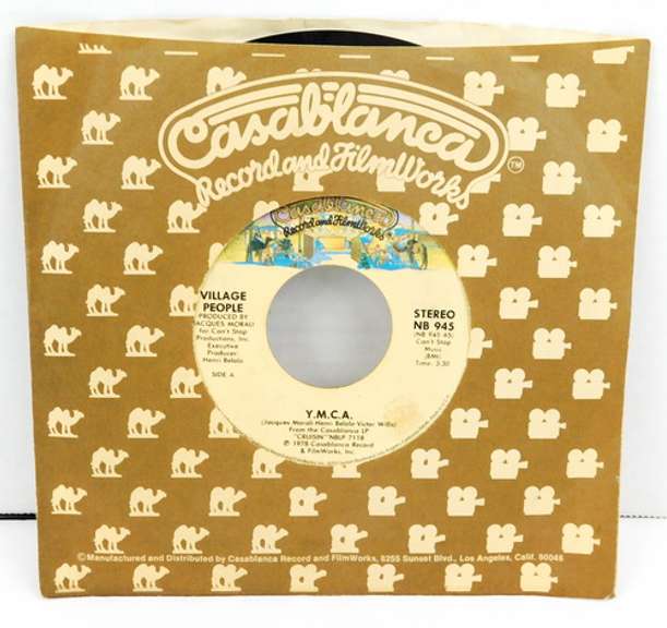 1978 Village People Y.M.C.A. 45 Record w/Sleeve