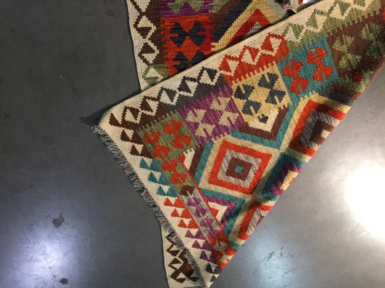 COLORFUL HAND KNOTTED KLIM 4x6.1