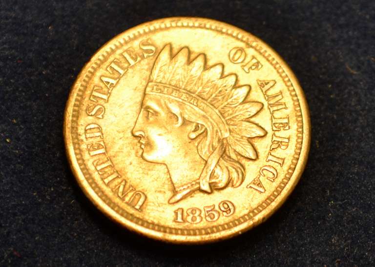 1859 Indian Cent Circulated