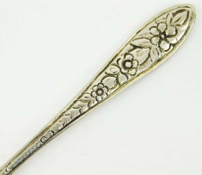 800 Silver Antique Invalid Sip Spoon