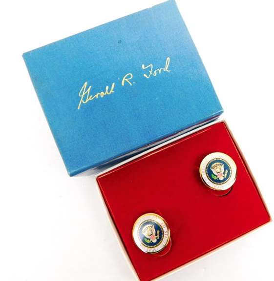 Gerald R. Ford Presidential Cuff Links with Box