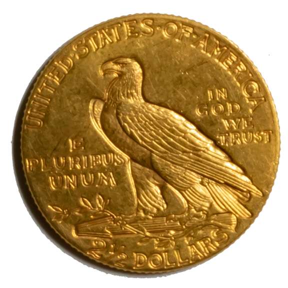 1908 $2 1/2  Near Unc US Gold Indian