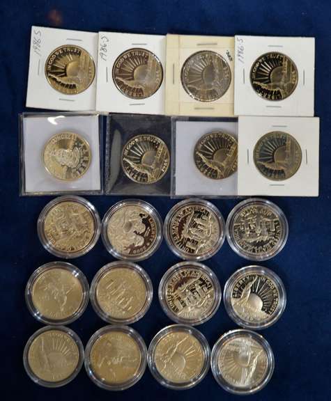16 1986 PR. & BU STATUE OF LIBERTY 1) 1989 PR CONGRESS 1) 1991-95 WWII PR  1) 1995 BU CIVIL WAR & 1) 2008 BALD EAGLE COMMEMS ALL 50c