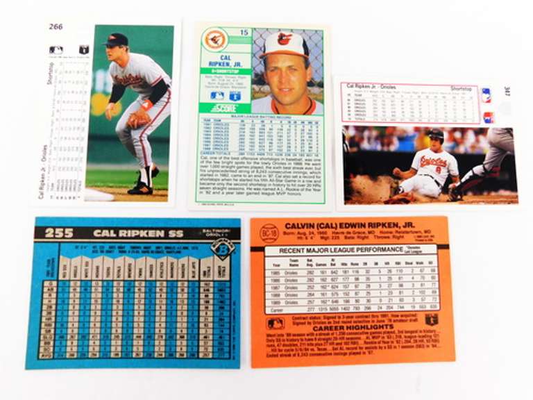 5 Cal Ripken, Jr. Baseball Cards