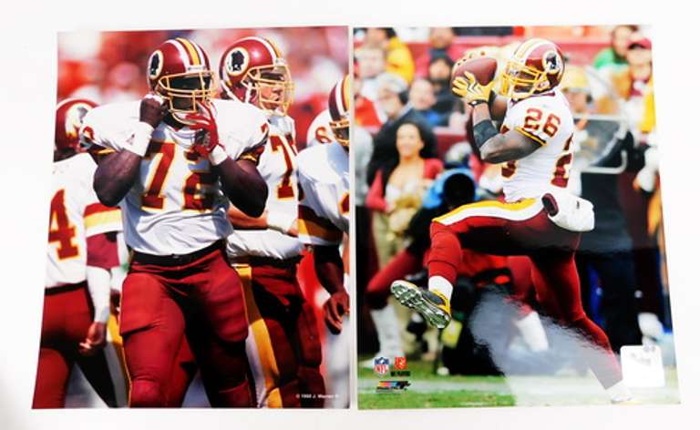 4 Washington Redskins Color Photos