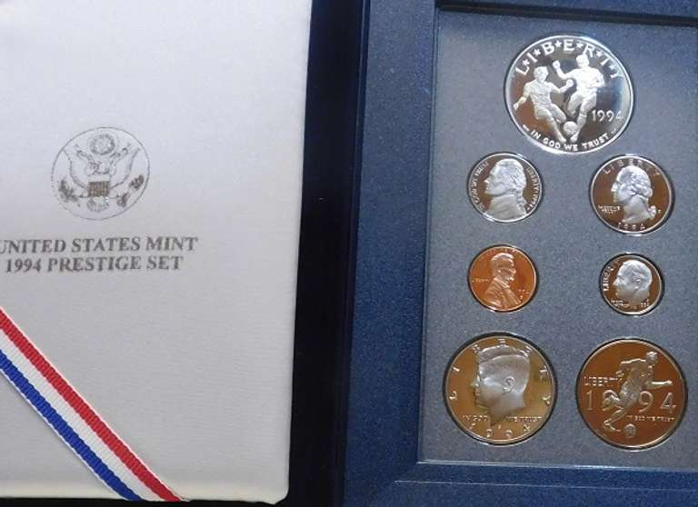 1994 Prestige Set, w/PRF Silver Dol.