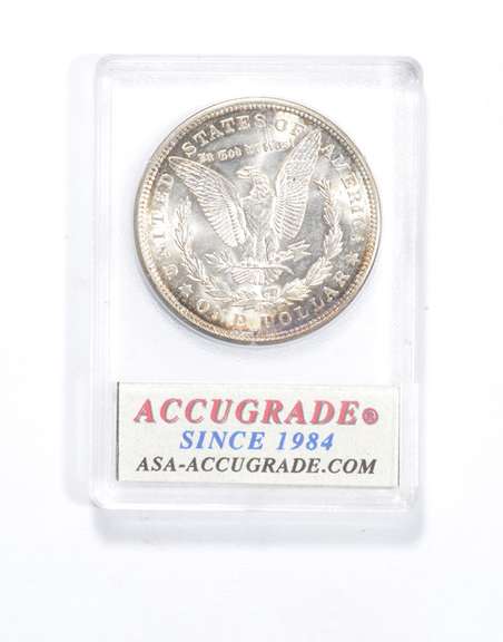 MS65 1921-D Morgan Silver Dollar - Graded ACG
