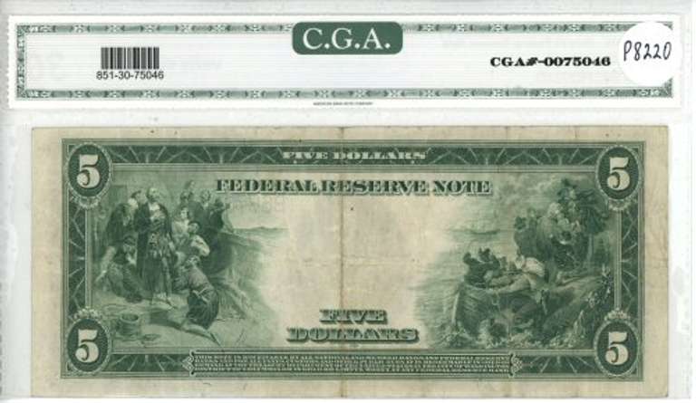 Nice 1914 Series Large Size Federal Reserve Note. VF30