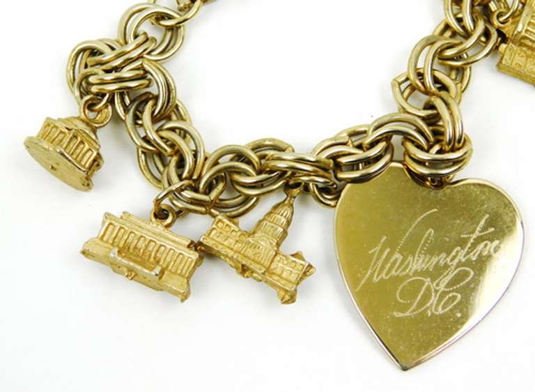 Vintage Washington D.C. Charm Bracelet