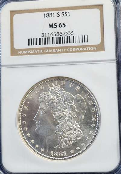 1881 S NGC MS 65 Morgan Dollar