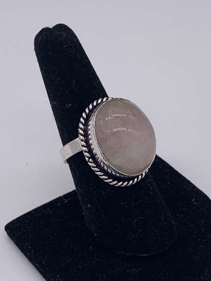 Gorgeous Natural Gemstone & Silver Cocktail Ring