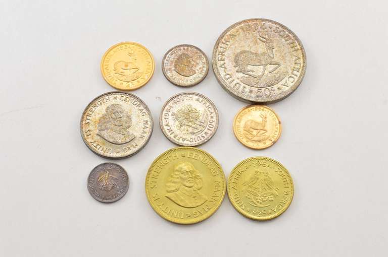 1964 South Africa 9 Coin Mint Set Box