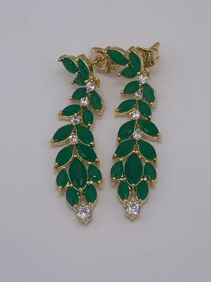 Lovely Emerald Green Earrings