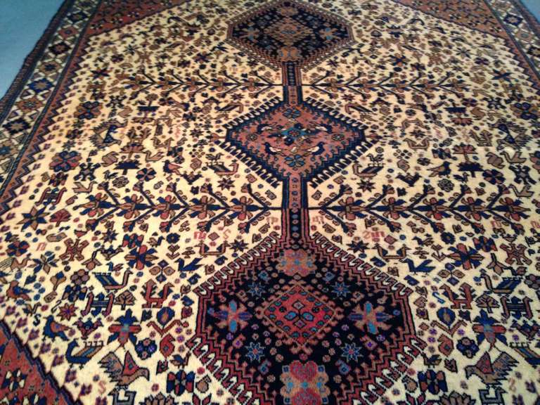 AUTHENTIC PERSIAN YALAMEH RUG 5x6.5