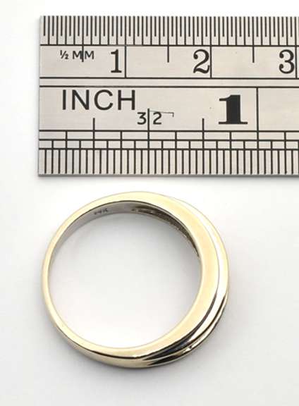 Pretty White Gold Channel Set Diamond Band