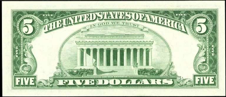 Gem Crisp++1963 $5 Dollar Star Replacement Red Seal Note!!