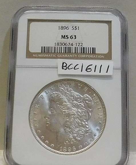 1896 Morgan Dol NGC MS-63