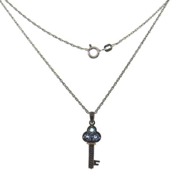 Sterling Silver Key Pendant on Chain