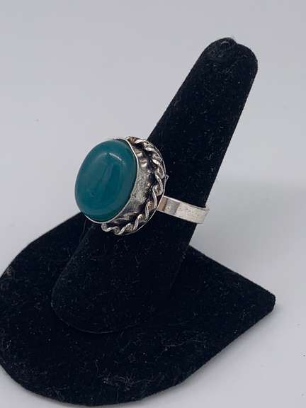Gorgeous Natural Gemstone & Silver Cocktail Ring
