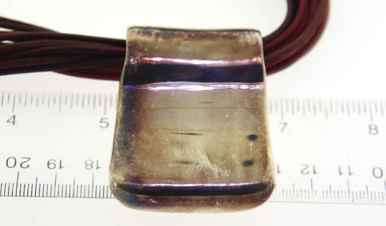 Sterling Silver Multi Cord Strands With Pendant