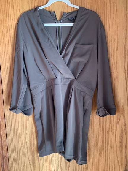 Olive Green Romper- Size 10