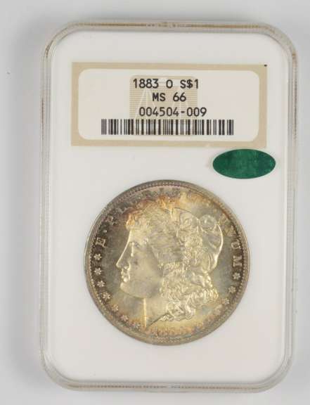 MS66 1883-O Morgan Silver Dollar - CAC - Graded NGC