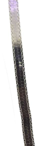 Italian Sterling Silver Flat Mesh Chain