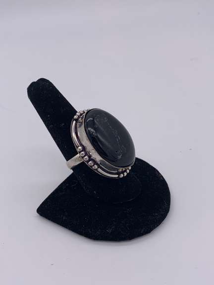 Gorgeous Natural Gemstone & Silver Cocktail Ring