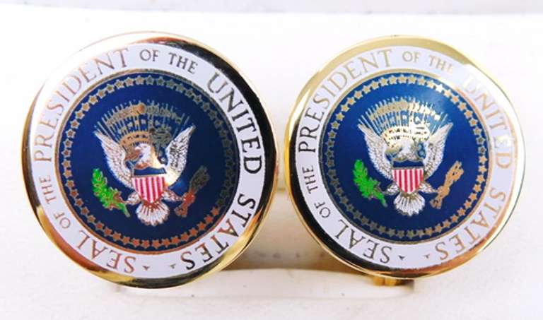 Gerald R. Ford Presidential Cuff Links with Box