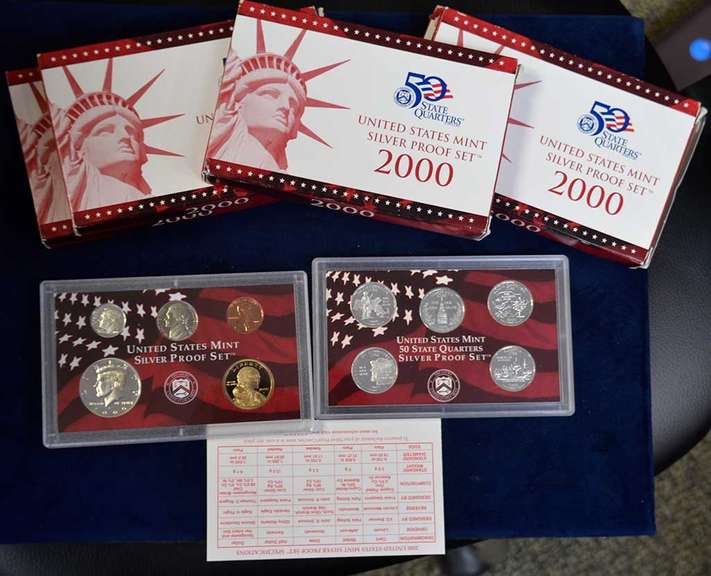 Estate Lot of 2000 Silver Proof Sets 5 Total