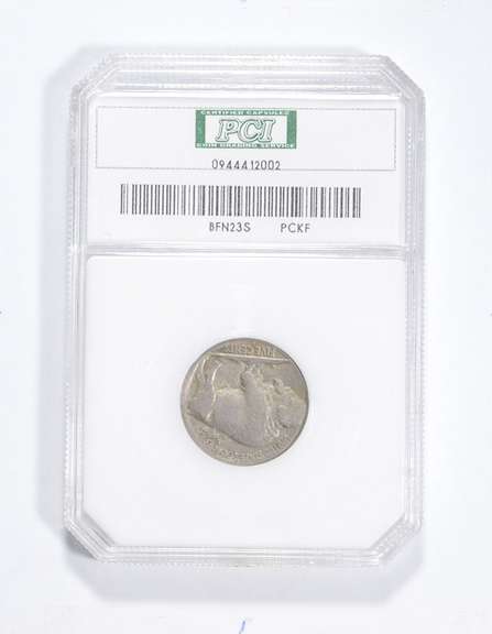 VF30 1923-S Indian Head Buffalo Nickel - Worn Dies - Graded PCI