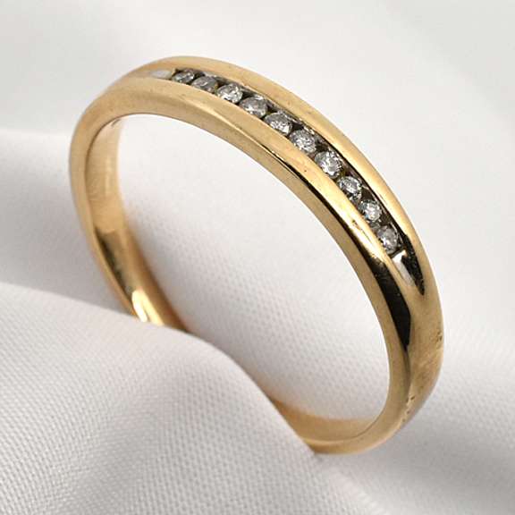 Man's Thin Channel Set Diamond Band
