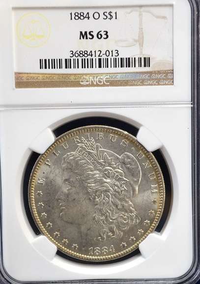 1884 O NGC NGC MS 63 Morgan Dollar