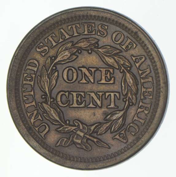 1854 Braided Hair Large Cent