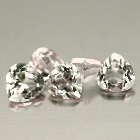 Whisper pink! 2.13ct untreated Morganite set