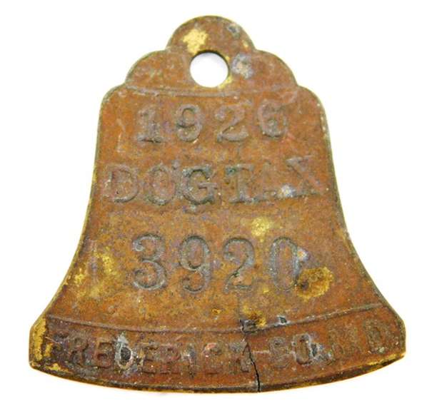 1926 Dog Tax Tag - Maryland