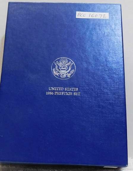 1986 Prestige Set, w/Silver PRF Dol   This is a 7 piece set, including 2 Hf Dols.