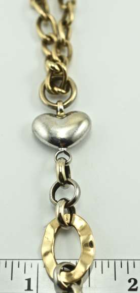 High-Fashion 18K Two-Tone Gold Bracelet