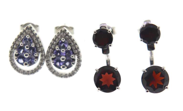 Lot of 2 Gemstone Earrings